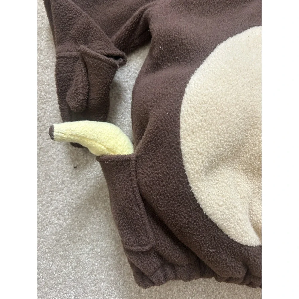 Old Navy MONKEY Plush Halloween Costume Brown Fur Kids Girl Boy Child 4T-5T